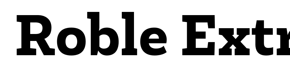  DEMO Roble ExtraBold ExtraBold font family download free