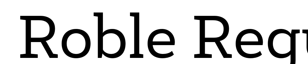  DEMO Roble Regular font family download free