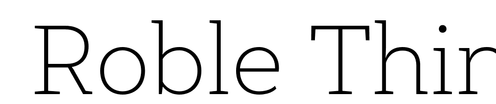  DEMO Roble Thin Thin font family download free