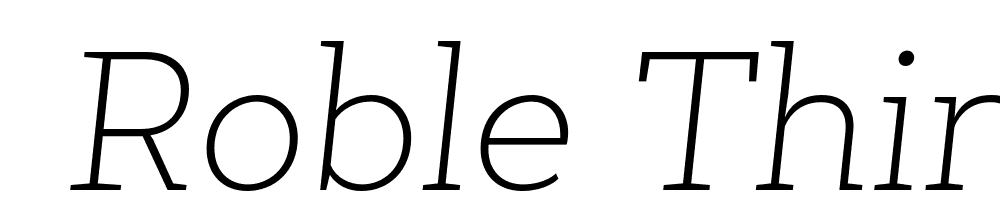  DEMO Roble Thin Thin Italic font family download free