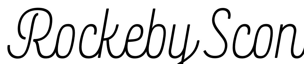  DEMO Rockeby ScOne Regular font family download free