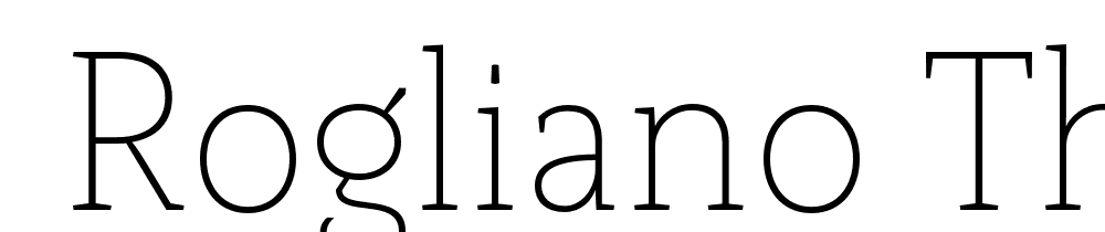  DEMO Rogliano Thin Regular font family download free