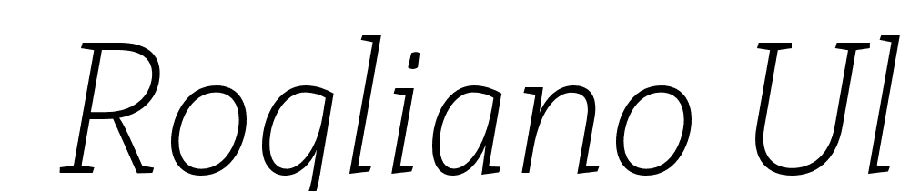  DEMO Rogliano Ultralight Italic font family download free