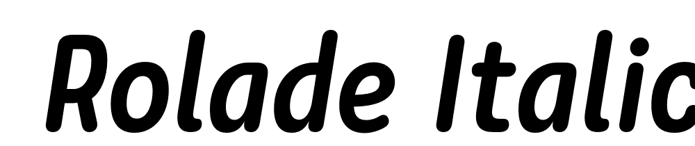  DEMO Rolade Italic Medium Regular font family download free