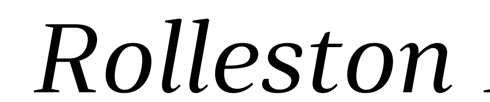  DEMO Rolleston Display Italic font family download free