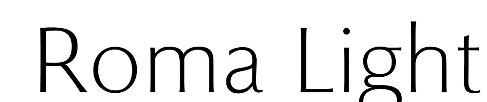  DEMO Roma Light Regular font family download free