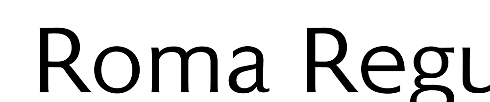  DEMO Roma Regular font family download free