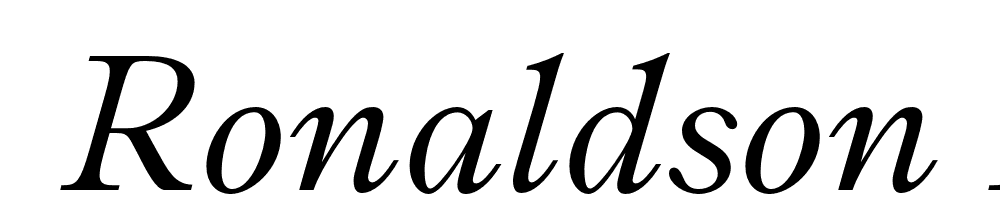  DEMO Ronaldson Italic font family download free