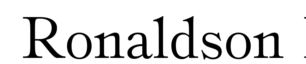  DEMO Ronaldson Regular font family download free