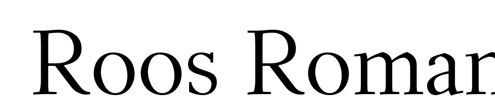  DEMO Roos Roman Regular font family download free