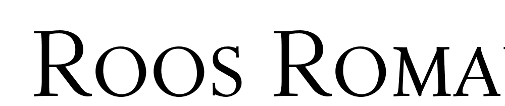  DEMO Roos Roman SC Regular font family download free