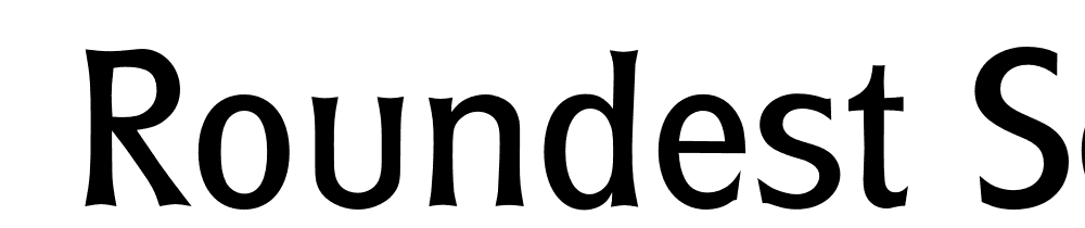  DEMO Roundest Serial Regular font family download free