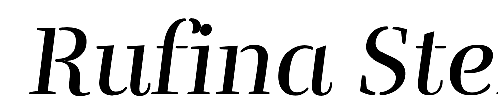  DEMO Rufina Stencil Regular Italic Regular font family download free