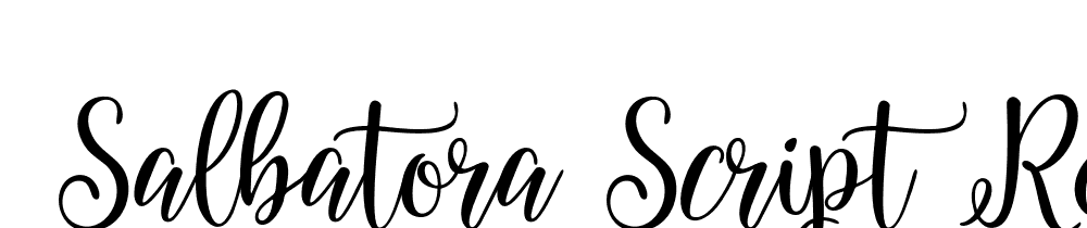  DEMO Salbatora Script Regular font family download free