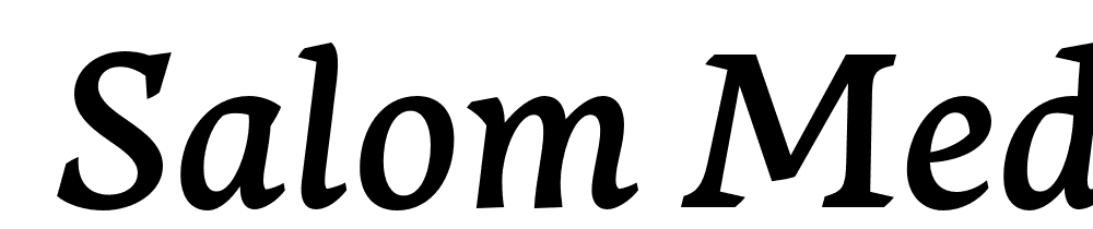  DEMO Salom Medium Italic font family download free