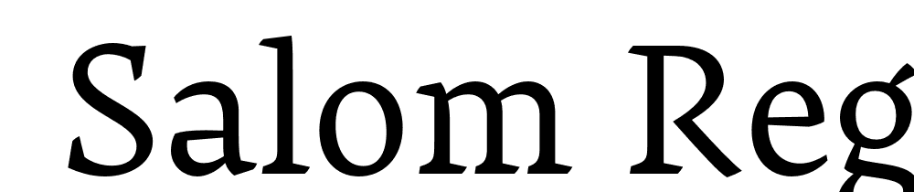  DEMO Salom Regular font family download free