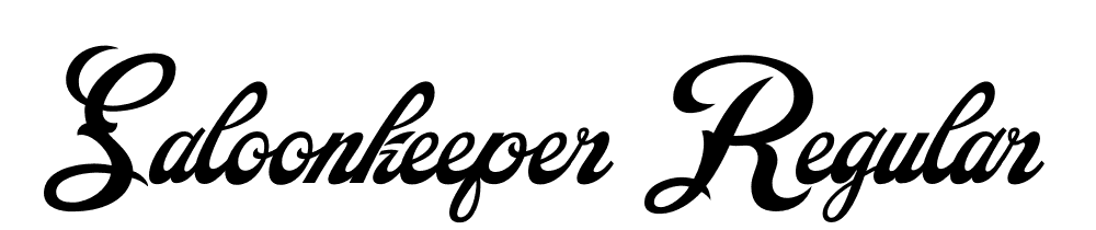  DEMO Saloonkeeper Regular font family download free