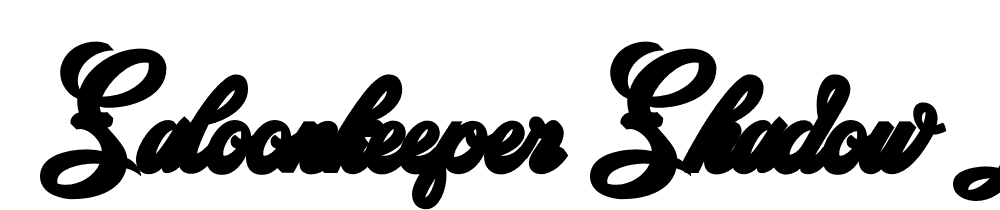  DEMO Saloonkeeper Shadow Layer Regular font family download free