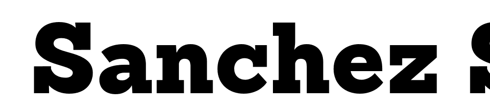  DEMO Sanchez Slab Black Black font family download free