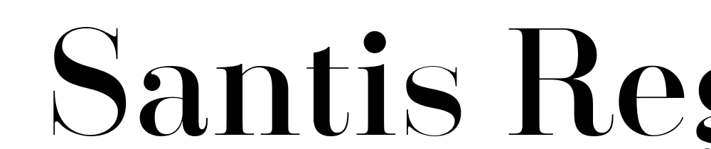  DEMO Santis Regular font family download free