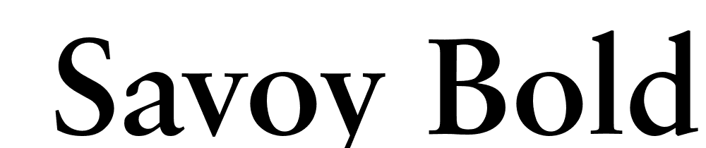  DEMO Savoy Bold font family download free