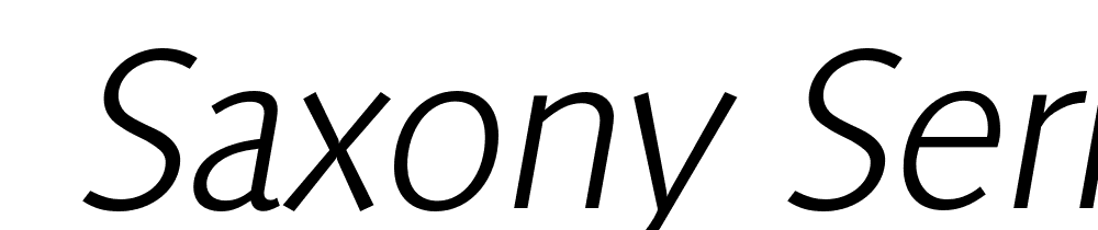  DEMO Saxony Serial Light Italic font family download free