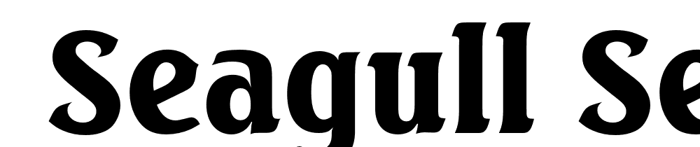  DEMO Seagull Serial Black Regular font family download free