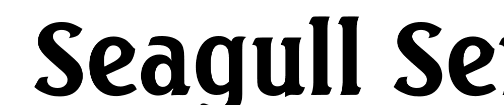  DEMO Seagull Serial Bold font family download free