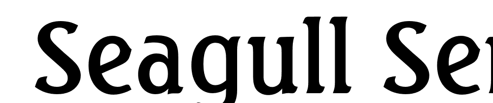  DEMO Seagull Serial Regular font family download free