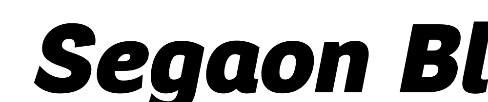  DEMO Segaon Black Italic font family download free