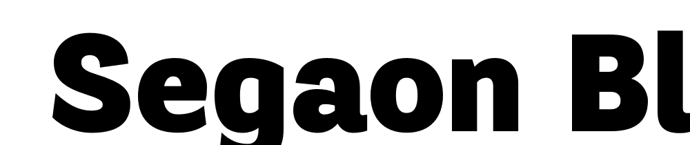  DEMO Segaon Black Regular font family download free