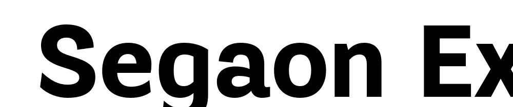  DEMO Segaon ExtraBold Regular font family download free