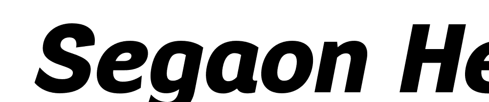  DEMO Segaon Heavy Italic font family download free