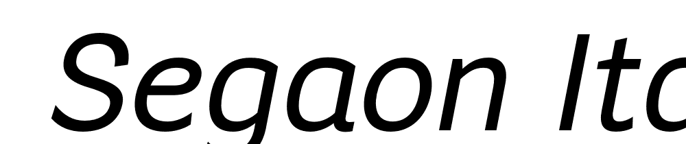  DEMO Segaon Italic font family download free