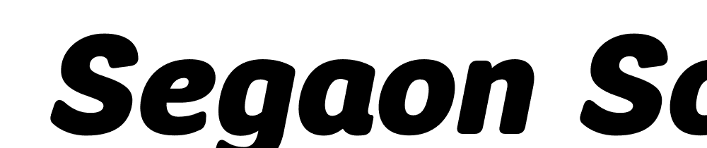  DEMO Segaon Soft Black Italic font family download free