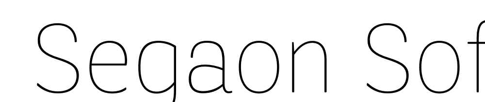  DEMO Segaon Soft Thin Regular font family download free