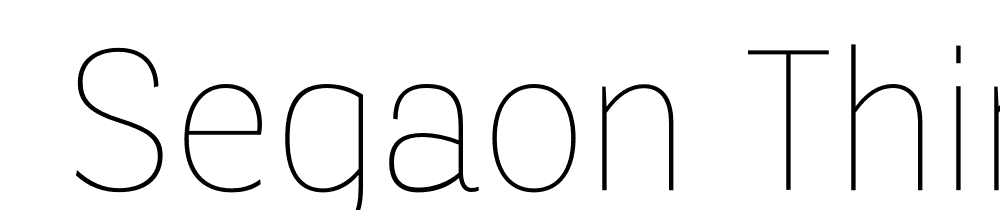  DEMO Segaon Thin Regular font family download free