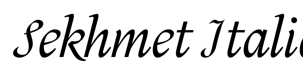  DEMO Sekhmet Italic font family download free