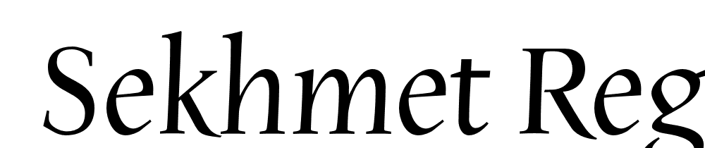  DEMO Sekhmet Regular font family download free