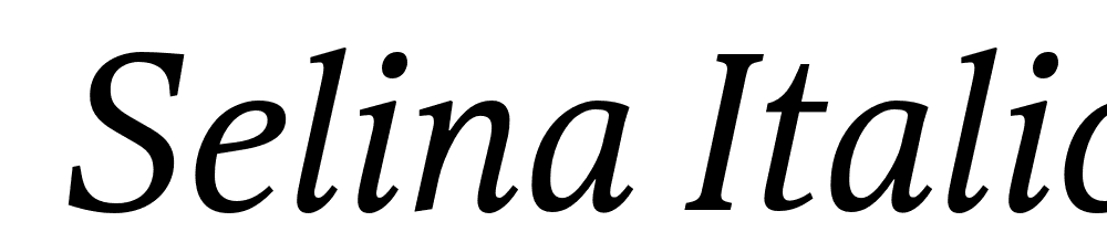  DEMO Selina Italic font family download free