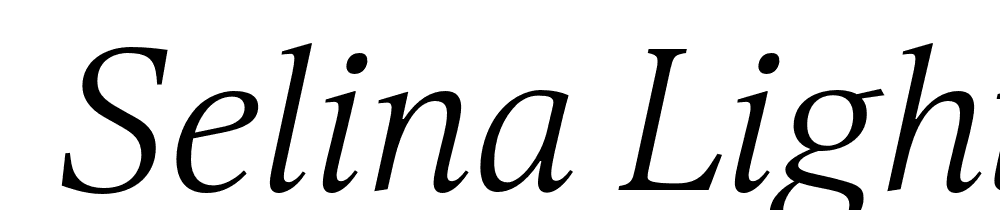  DEMO Selina Light Italic font family download free