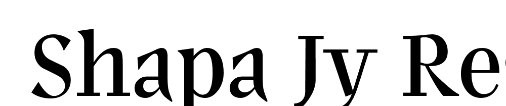  DEMO Shapa JY Regular font family download free