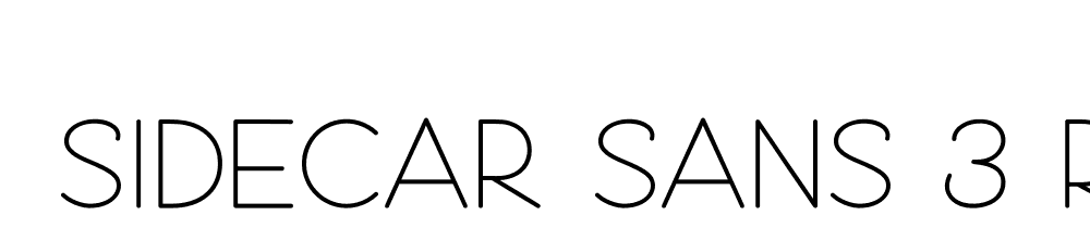  DEMO Sidecar Sans 3 Regular font family download free