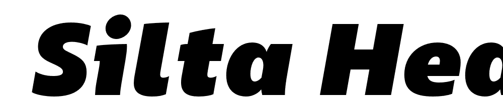  DEMO Silta Heavy Italic Regular font family download free