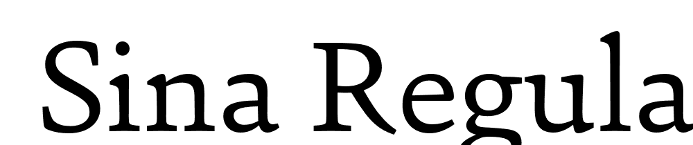  DEMO Sina Regular Regular font family download free