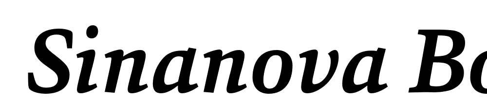  DEMO SinaNova BoldItalic Regular font family download free