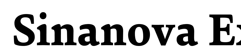  DEMO SinaNova ExtraBold Regular font family download free