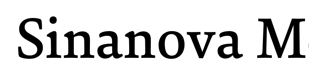  DEMO SinaNova Medium Regular font family download free