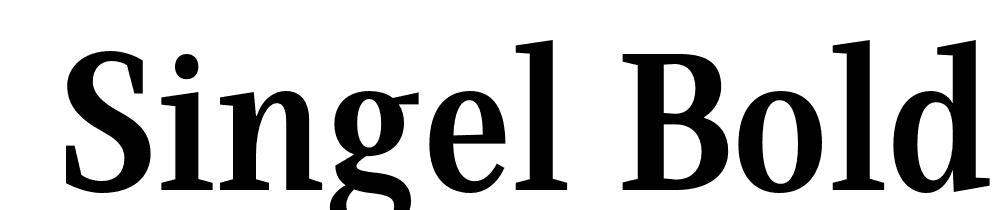  DEMO Singel Bold font family download free