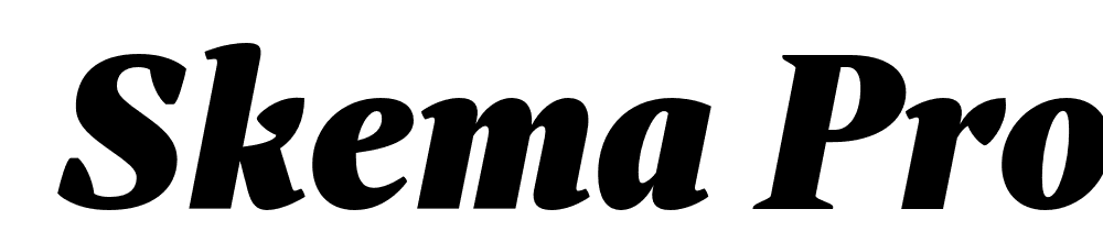  DEMO Skema Pro Display ExBd Italic font family download free